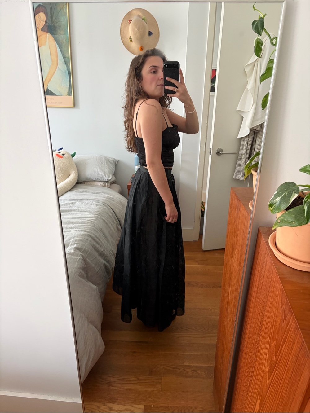 Vintage Silk Skirt - Picture 2 of 8